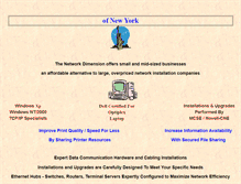 Tablet Screenshot of networkdimension.com